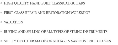 Håndbyggede klassiske guitarer af høj kvalitet 1. klasses reparations- og restaureringsværksted Vurdering